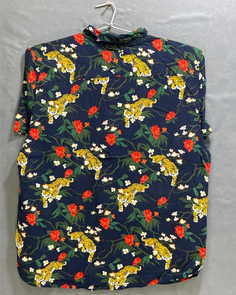 4th Dimension Blue Cotton Shirt For Men L - Preloved Labels