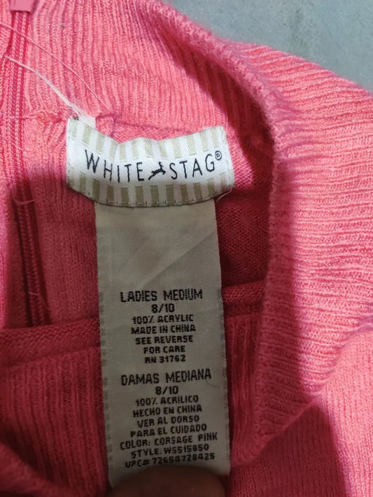 White Stag Women Acrylic Pink Sweater M – Preloved Labels (view 2)