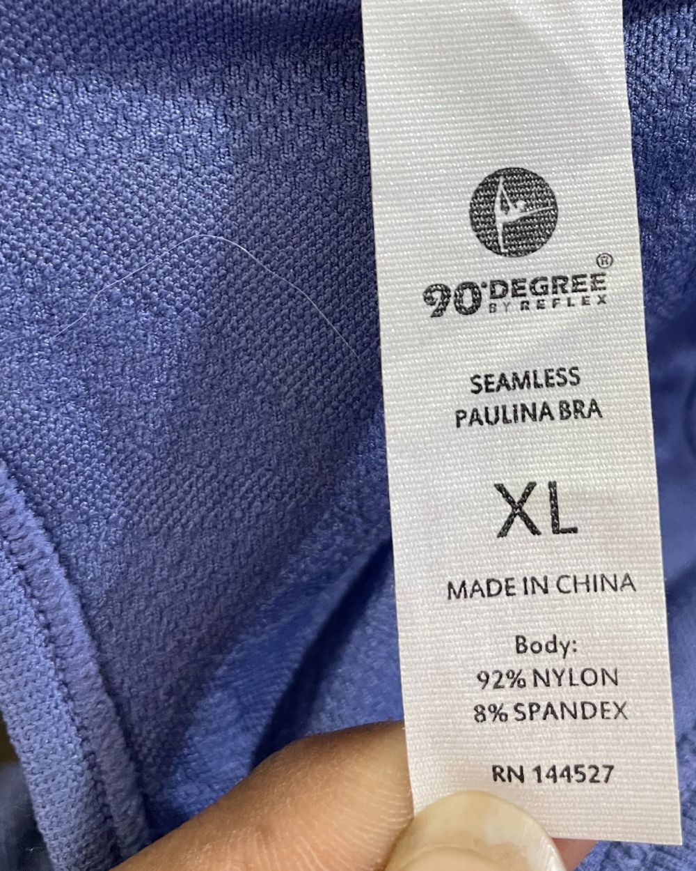 90 Degree Purple Bra For Women X Large - Preloved Labels