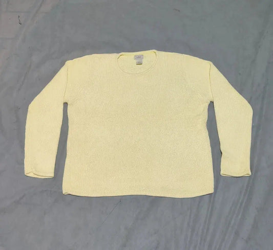 L.L.Bean Women Wool Yellow Sweater L – Preloved Labels (view 2)