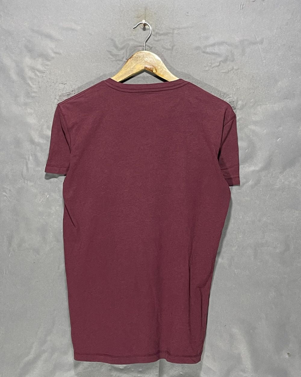 American Eagle Maroon T Shirt For Men X Small