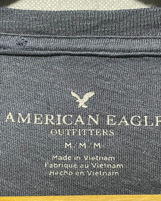 American Eagle Black T Shirt For Men Medium