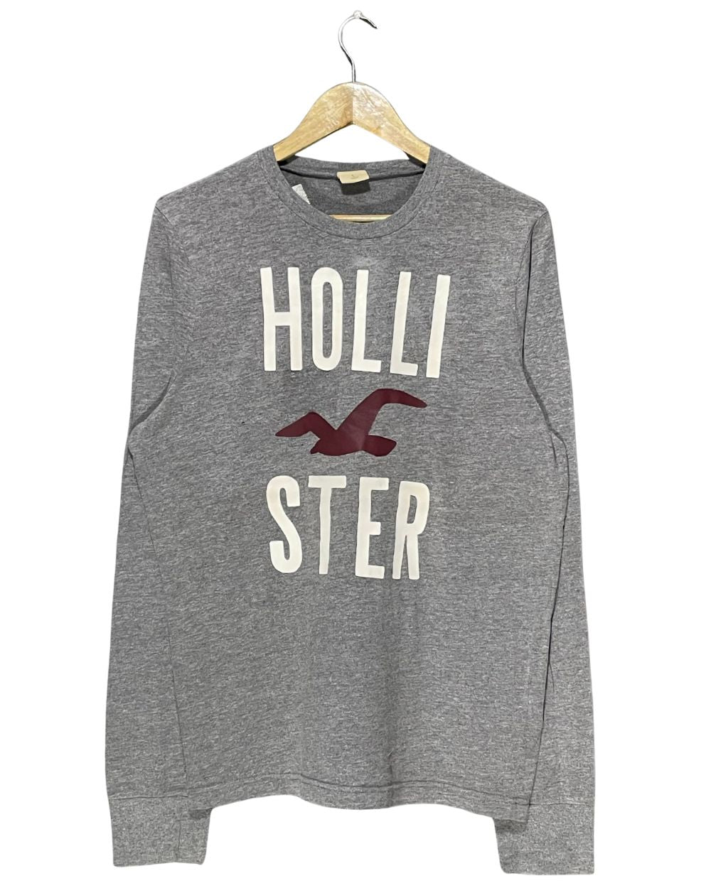 Hollister Gray T Shirt For Men Medium
