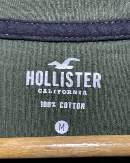 Hollister Green T Shirt For Men Medium