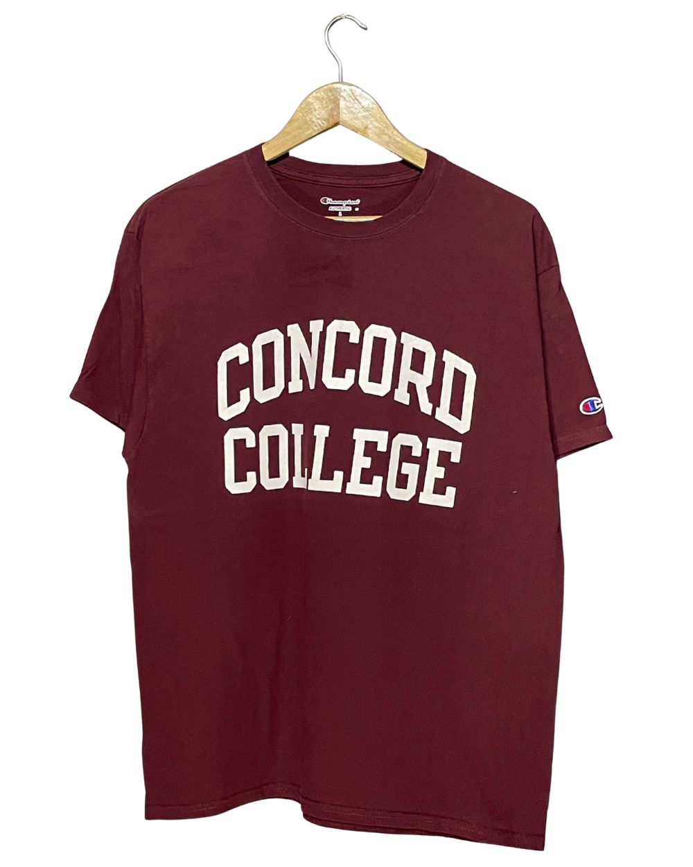 Champion Maroon T Shirt For Men Medium