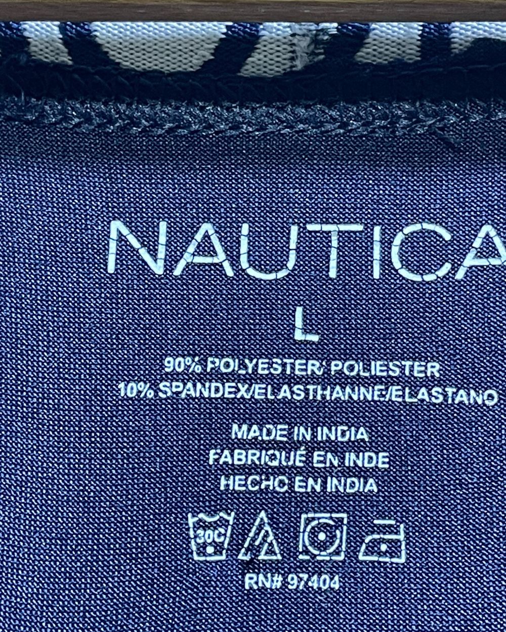 Nautica Blue Boxer Underwear For Men Large