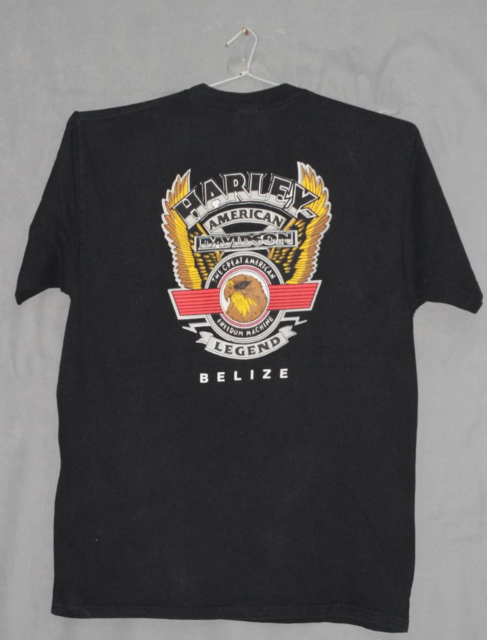 Harley Davidson Motorcycle Branded Original Cotton T Shirt For Men X Large | Preloved Labels