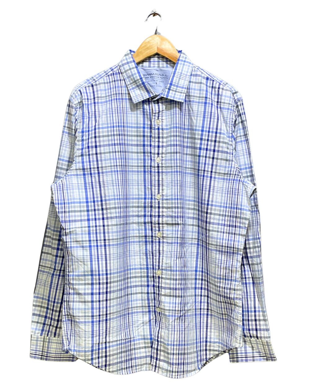 Banana Republic Purple Cotton Shirt For Men Large | Preloved Labels