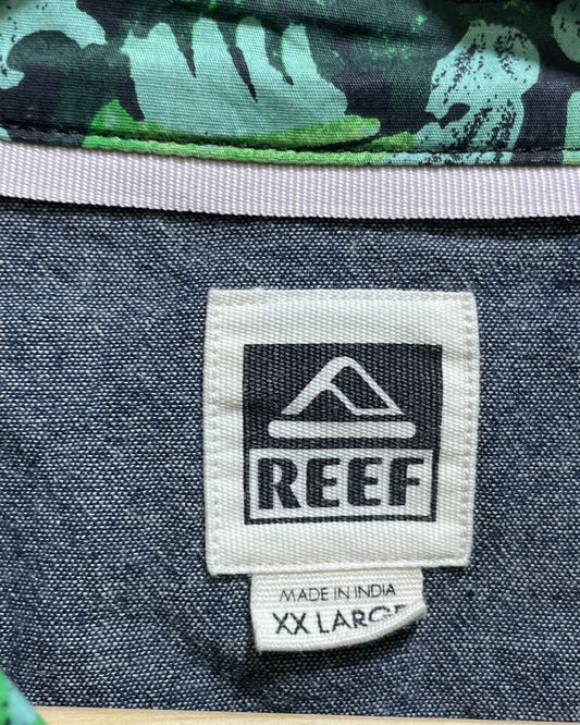 Reef Green Cotton Shirt For Men XX Large | Preloved Labels