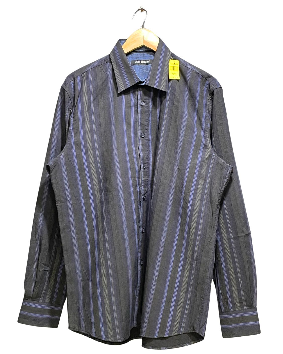 Report Collection Black Cotton Shirt For Men Large | Preloved Labels
