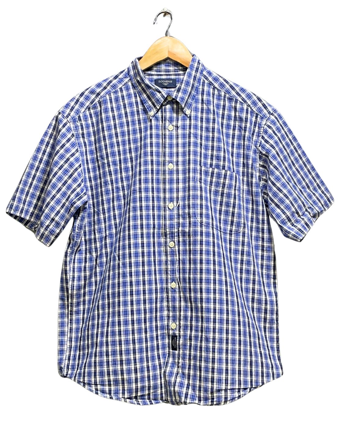 Dockers Blue Cotton Shirt For Men M | Preloved Labels