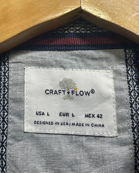 Croft Flow Gray Cotton Shirt For Men Large | Preloved Labels