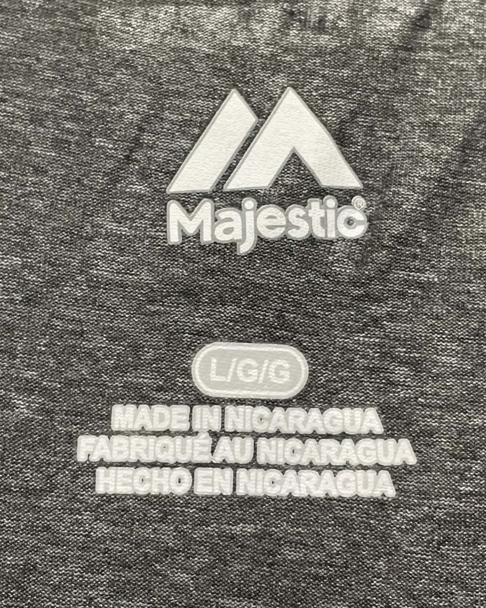 Majestic Gray Sports T Shirt For Men L | Preloved Labels