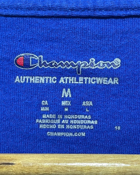 Champion Blue T Shirt For Men Medium