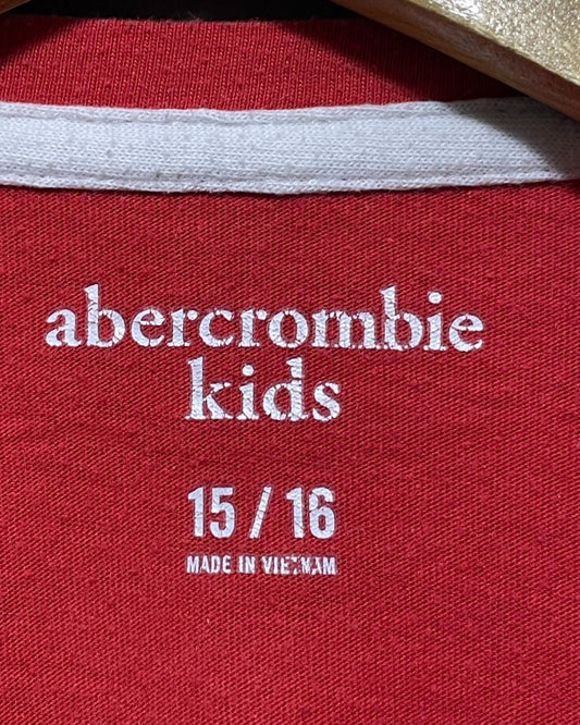 Abercrombie & Fitch Black T Shirt For Men 16 Years