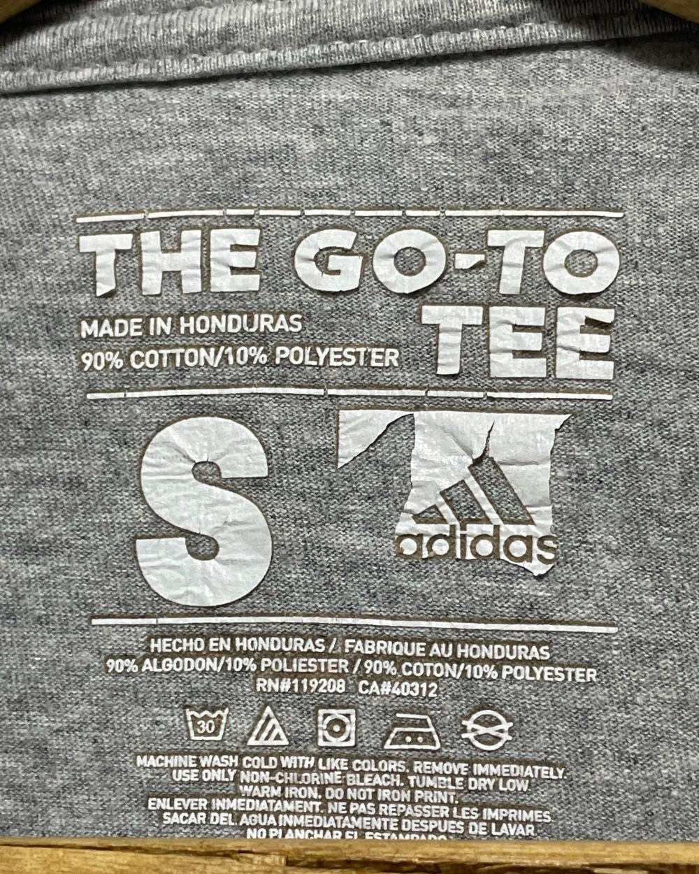 Adidas Gray T Shirt For Men Small