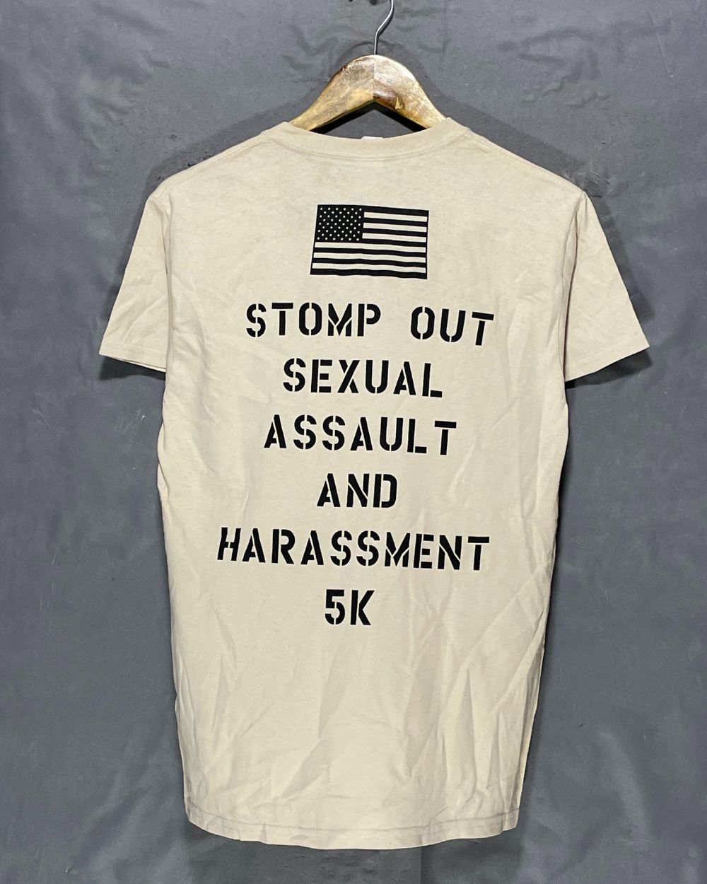 Customink Cream T Shirt For Men Small