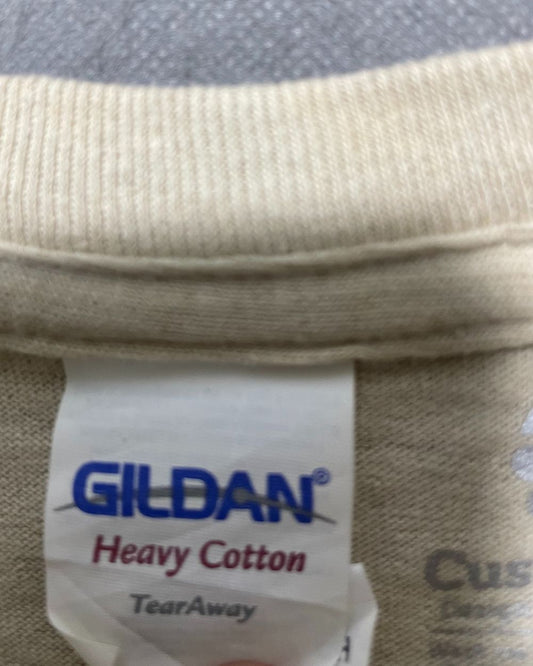 Customink Cream T Shirt For Men Small