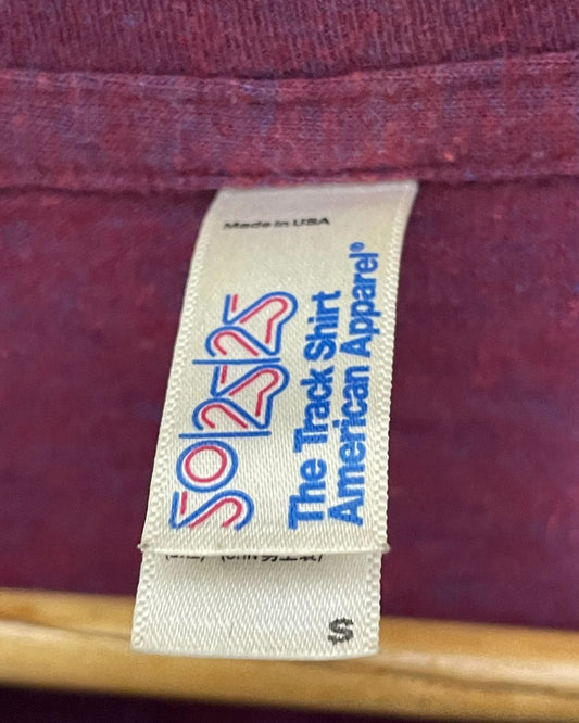 American Apparel Maroon T Shirt For Men Small