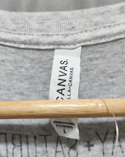 Canvas Gray T Shirt For Men Large