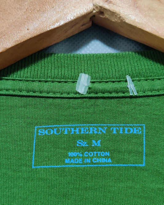 Southern Tide Green T Shirt For Men Medium
