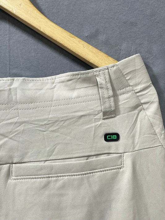 Haggar Khaki Cotton Short For Men M