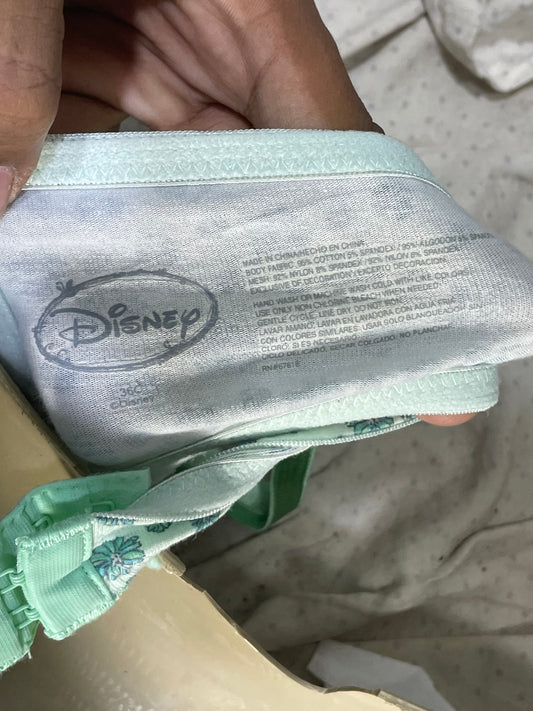 Disney Green Sports Gym Bra For Women L