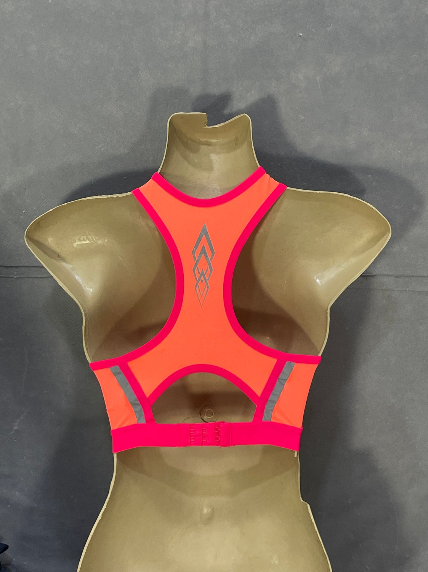 Danskin Orange Sports Gym Bra For Women L