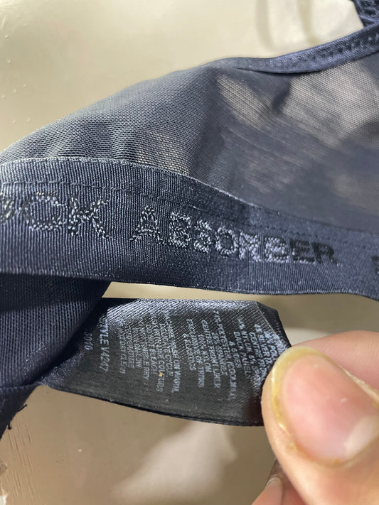 Shock Absorber Black Sports Gym Bra For Women L