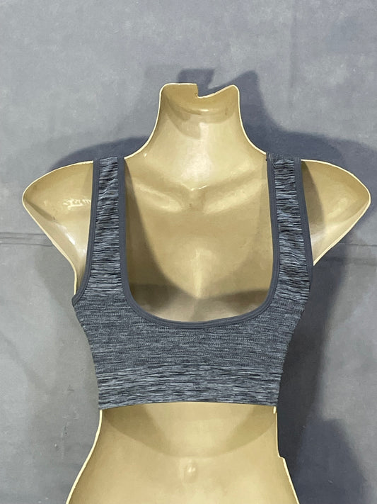 Fitwell Gray Sports Gym Bra For Women XS
