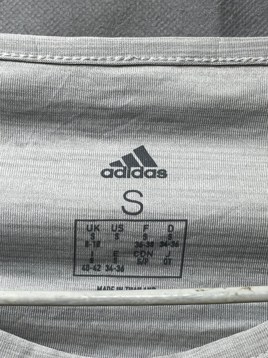 Adidas Gray Sport For Women T Shirt Small