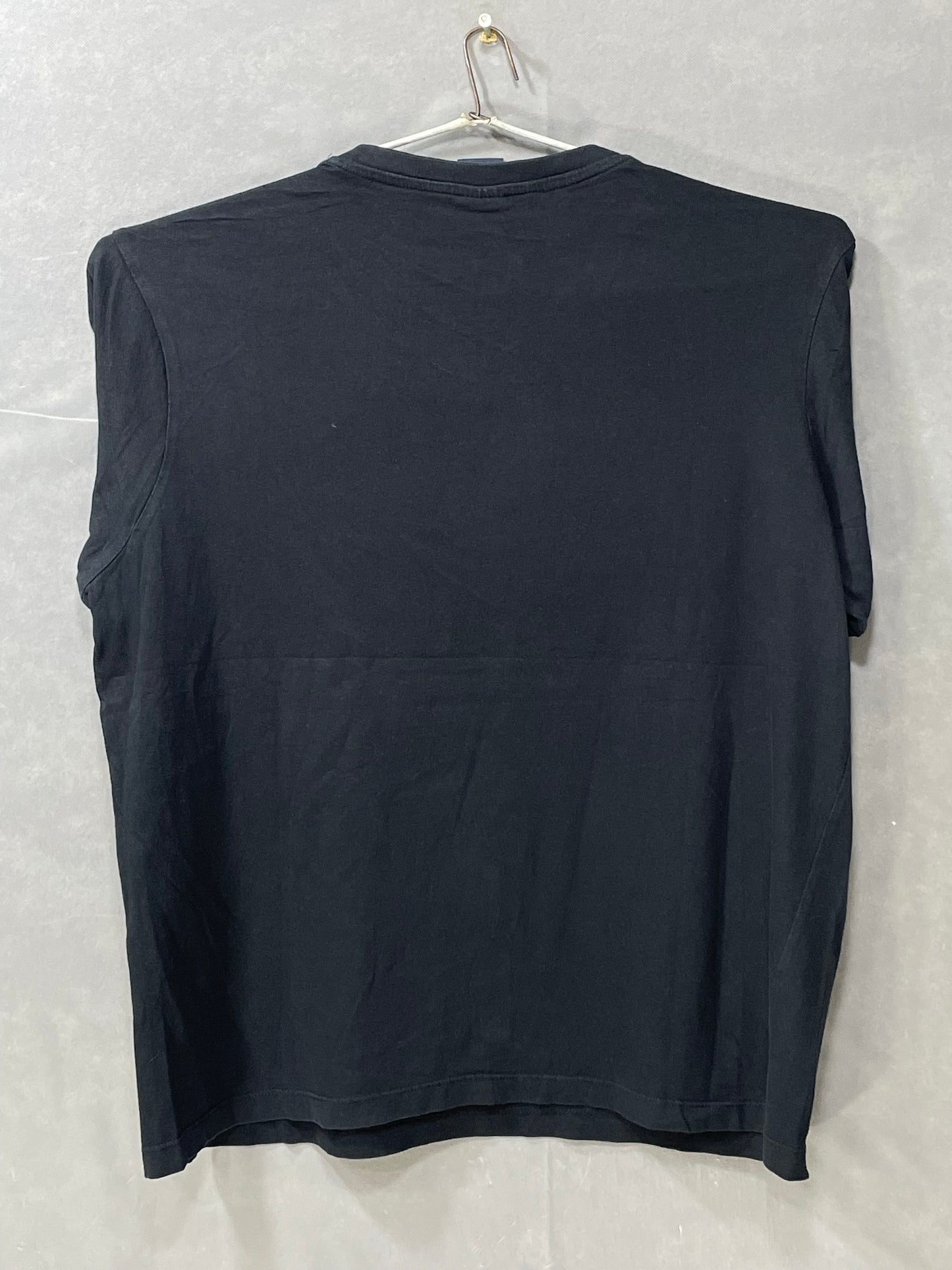 U.S Polo Assn Black Cotton T Shirt For Men Medium