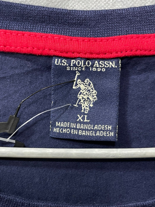 U.S Polo Assn Gray Cotton T Shirt For Men X Large