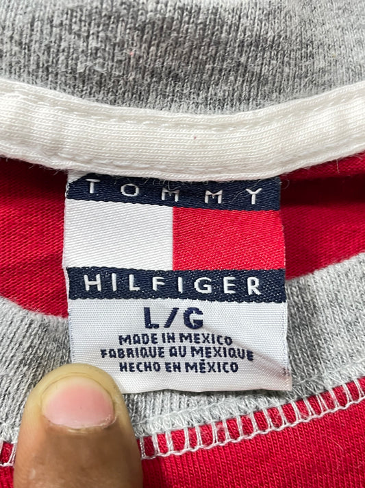 Tommy Hilfiger Red Cotton T Shirt For Kids X Small