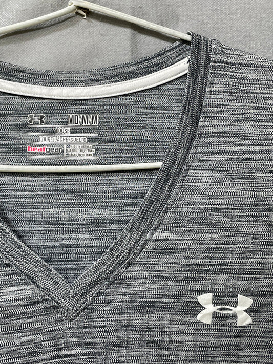 Under Armour Gray Sport For Women T Shirt Medium