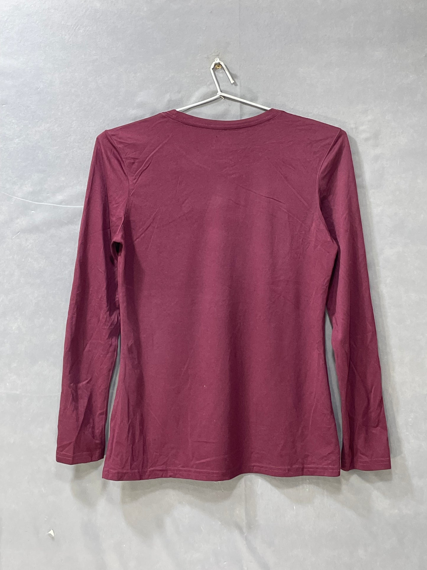 Nike The Tee Maroon Sport For Women T Shirt Medium