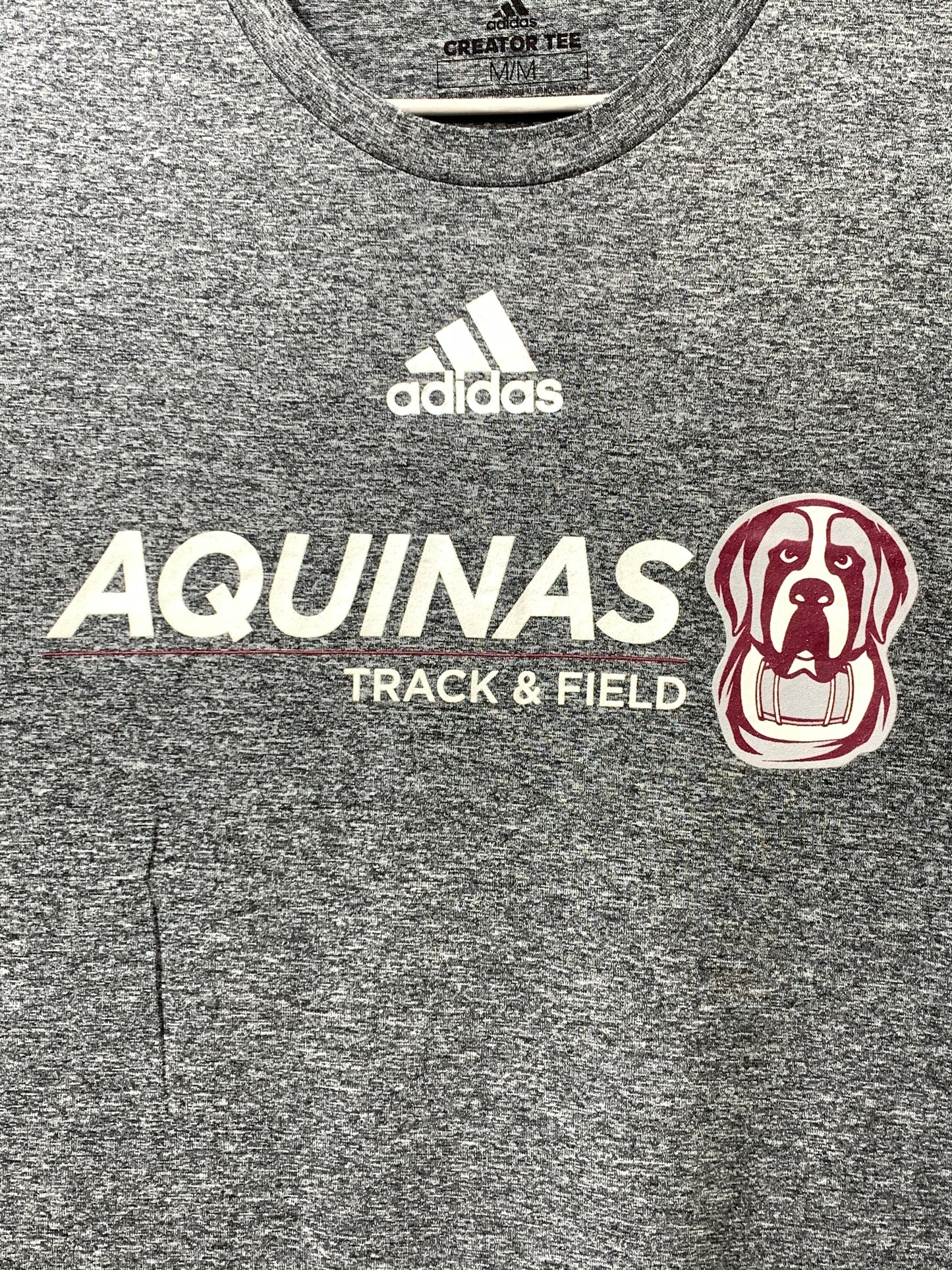 Adidas Gray Sports For Women T Shirt M