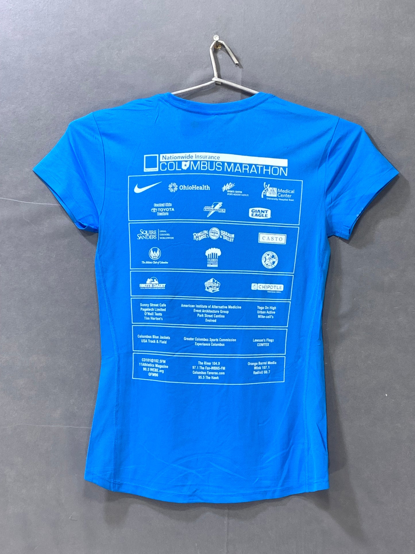 Nike Dri Fit Blue Sports For Women T Shirt X Small