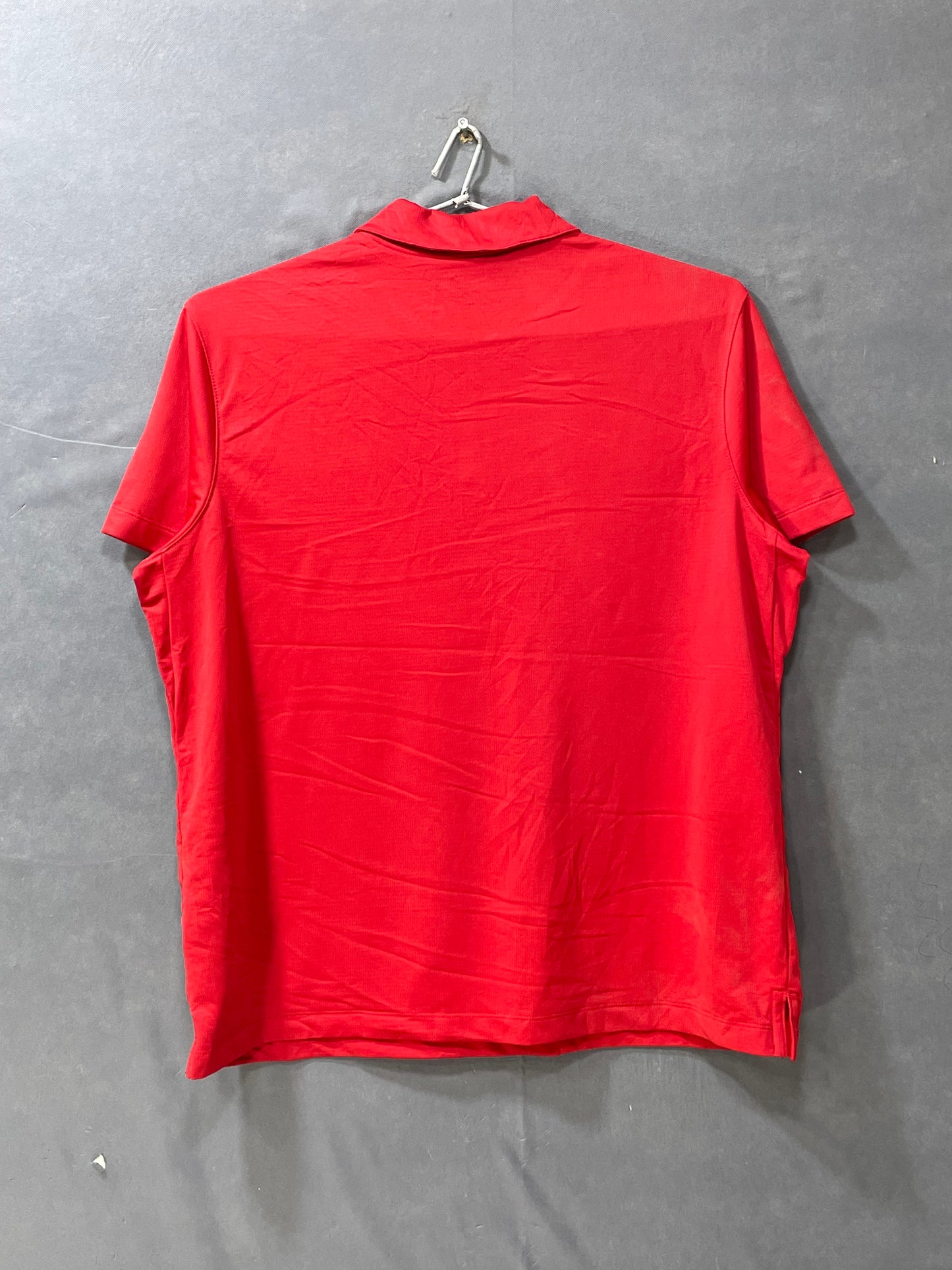 Nike Red Sport For Women Polo T Shirt Large