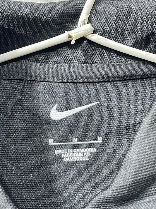 Nike Dri Fit Black Sport For Women Polo T Shirt Medium