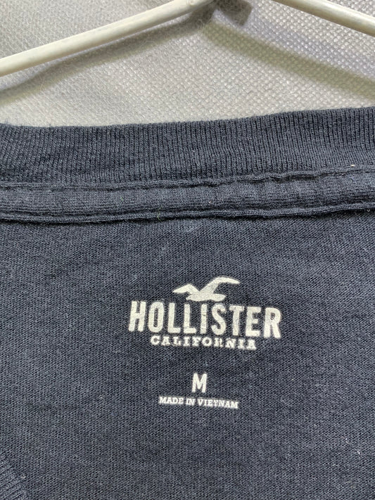Hollister Branded Original Cotton Black & Orange T Shirt For Men