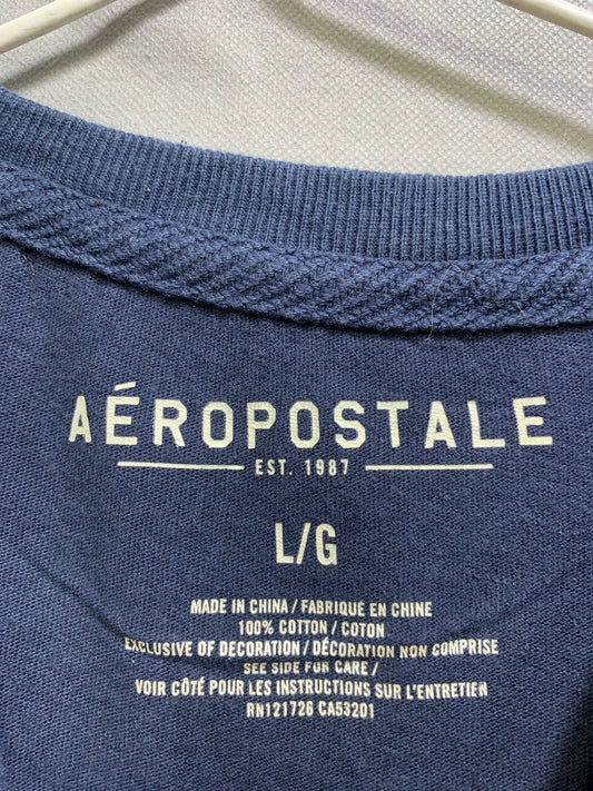 Aeropostale Branded Original Cotton Blue & Yellow T Shirt For Men