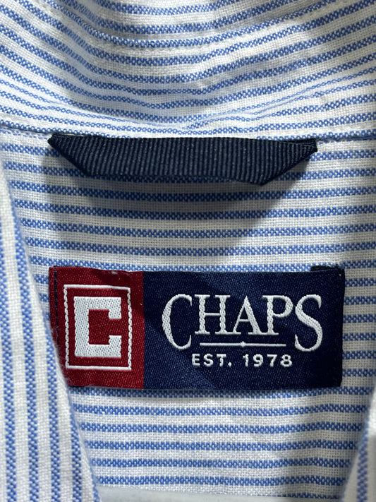 Chaps Blue Cotton Shirt For Men XXL