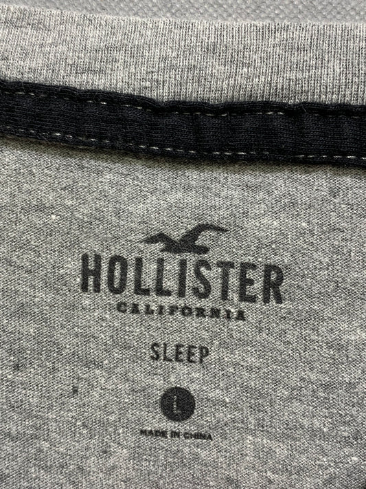 Hollister Branded Original Gray & Red Cotton T Shirt For Men
