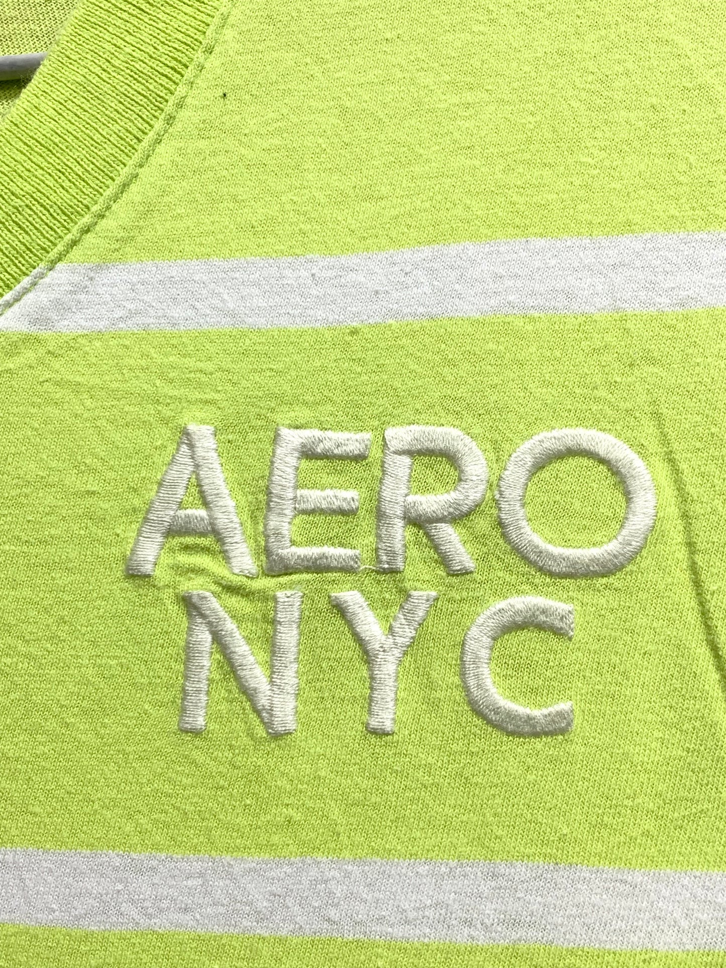 Aeropostale Branded Original Blue & White Cotton T Shirt For Men