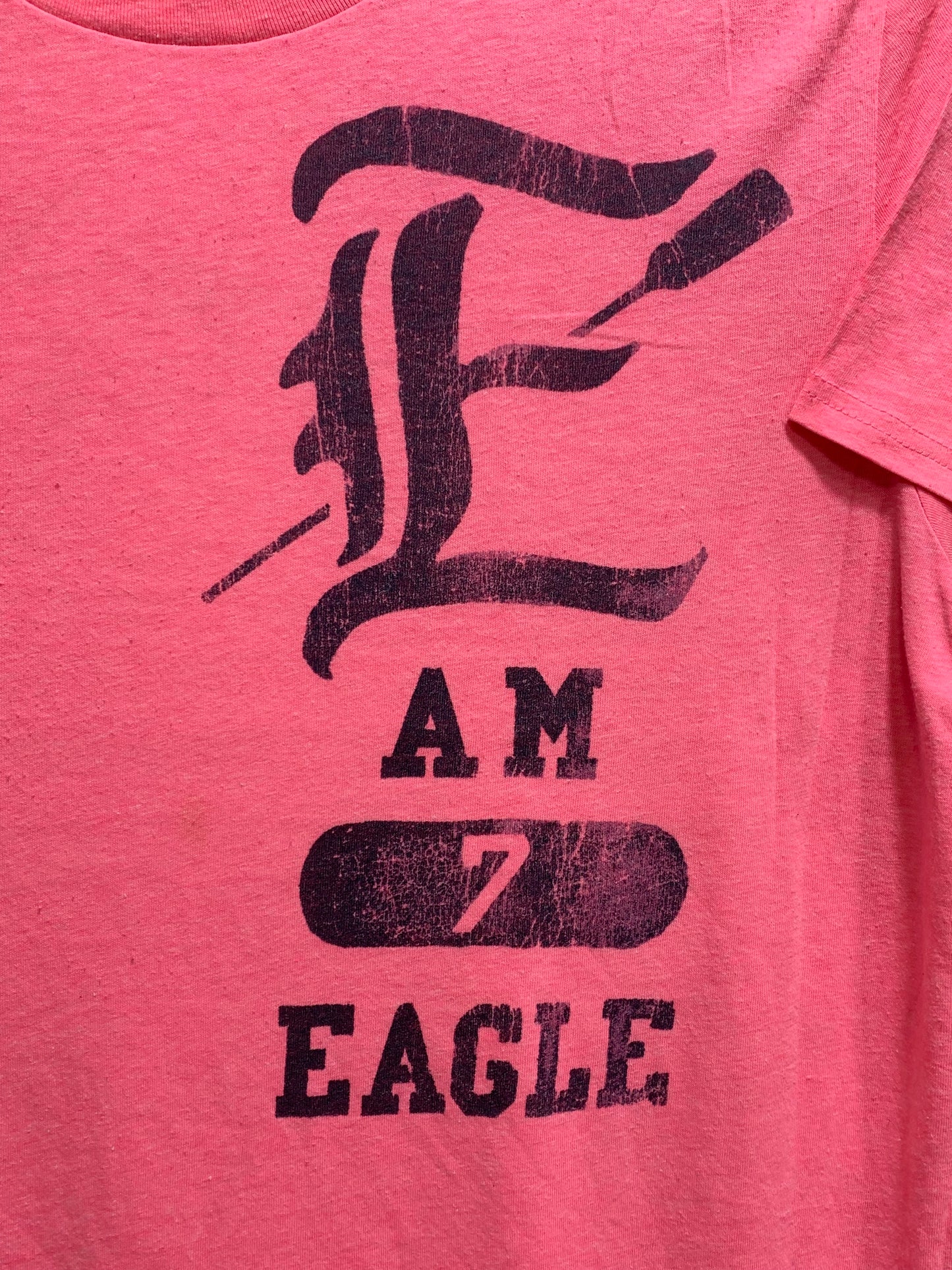 American Eagle Branded Original Pink Cotton T Shirt For Men