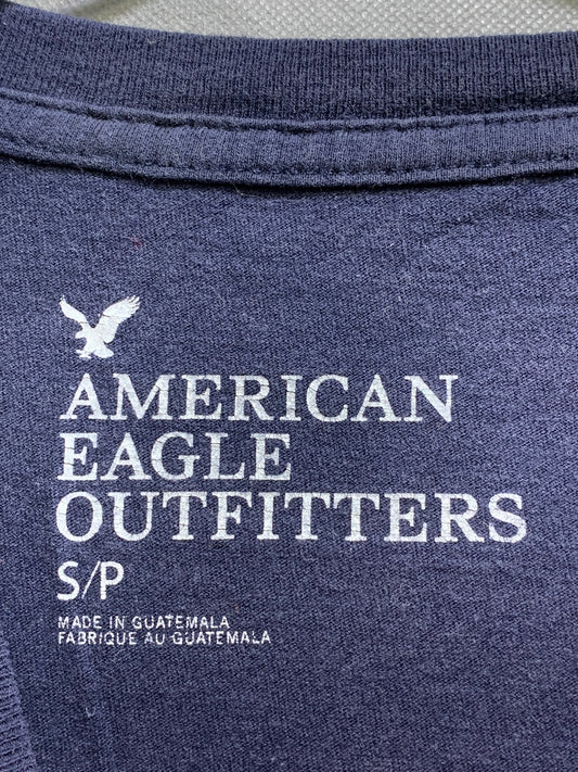 American Eagle Branded Original Blue & Orang Cotton T Shirt For Men