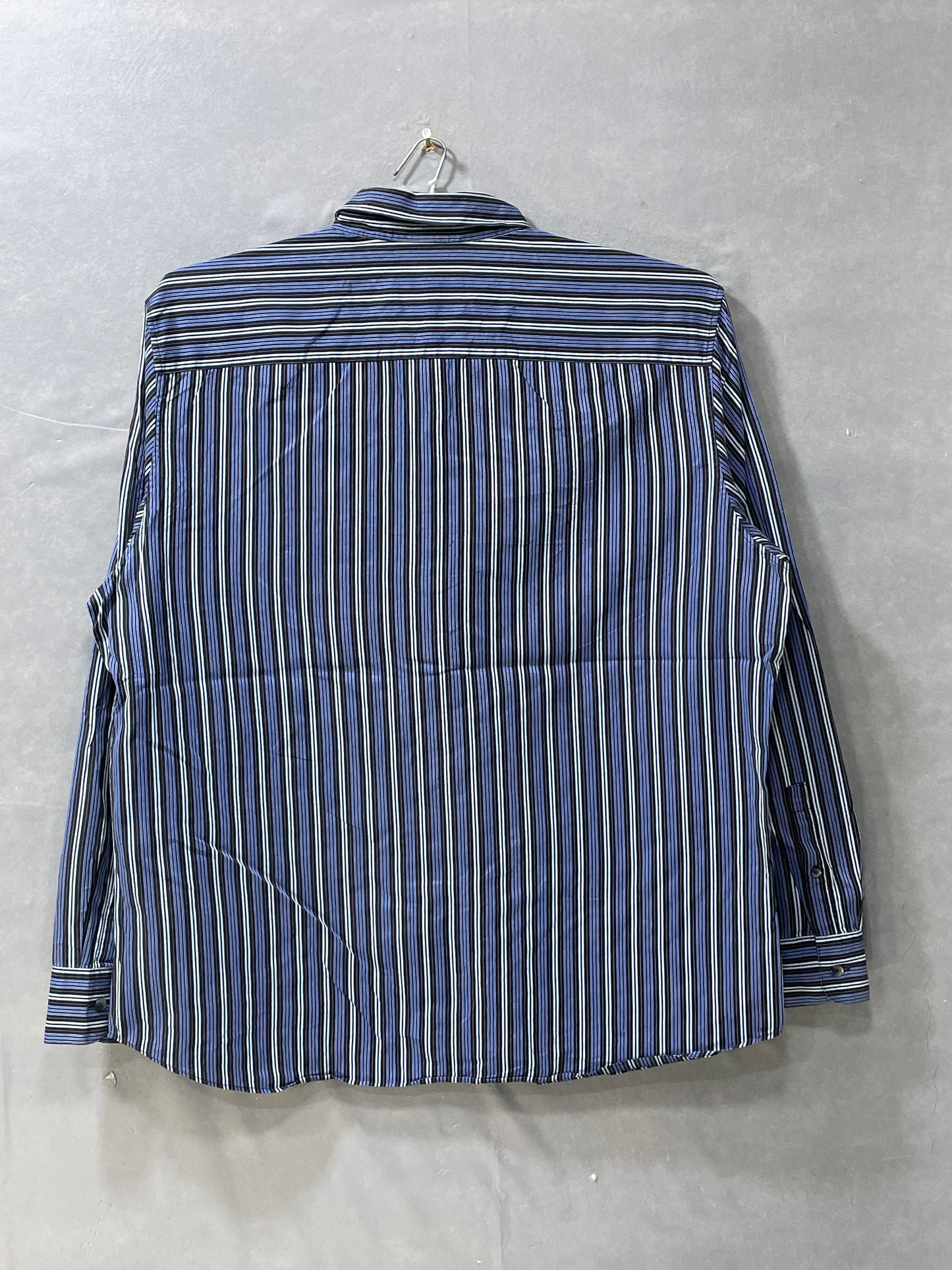 Calvin Klein Blue Cotton Shirt For Men XX Large