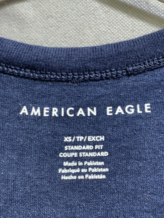 American Eagle Branded Original Cotton Black & Green T Shirt For Men