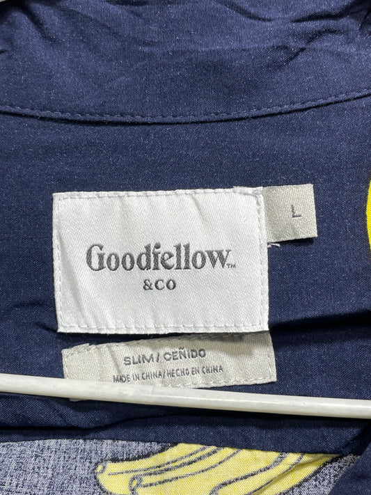 Goodfellow Blue Cotton Shirt For Men L